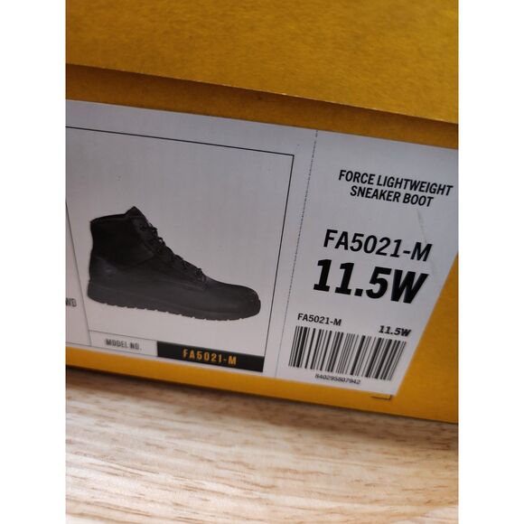 Carhartt Force Lightweight Sneaker Boot Men's size 11.5 Wide Black - Picture 4 of 11